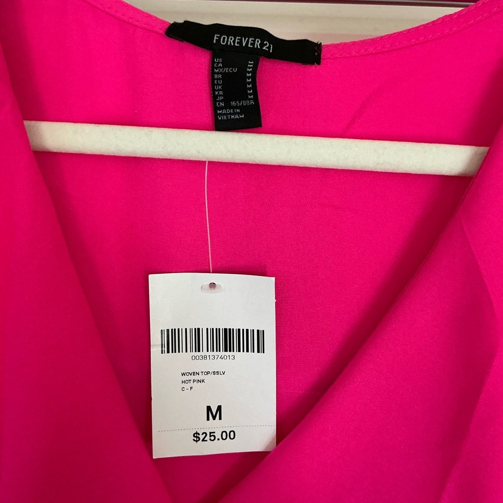 Pink Ruffled Wrap Top - Picture 3 of 4